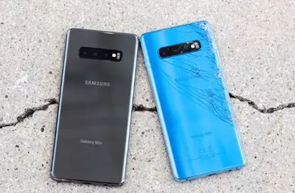 三星S10手機陶瓷后蓋跌落測試圖